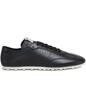 Marni Leather Sneakers - Black