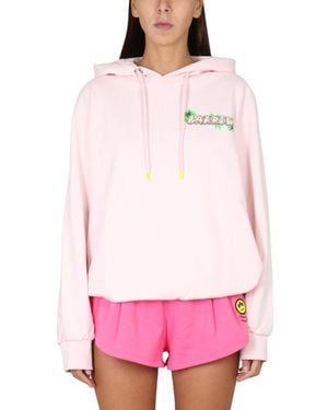 Barrow Sweatshirt With Logo Print - Pink