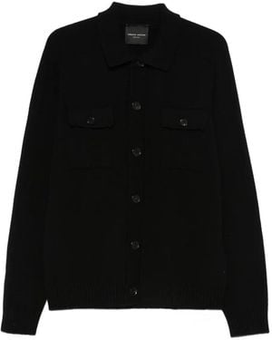 Roberto Collina Wool Cardigan - Black