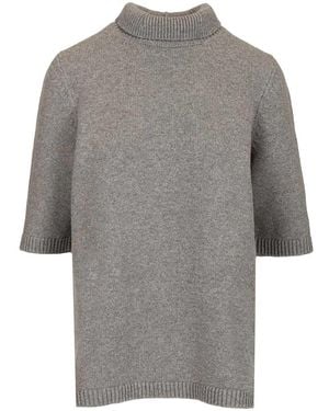 Alaïa Alaã¯A Cashmere Blend Turtleneck - Grey