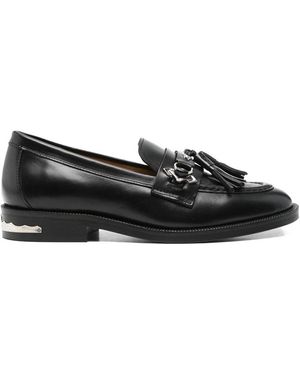 Toga Leather Loafers - Black