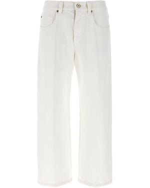 Brunello Cucinelli Contemporary Square Jeans - White