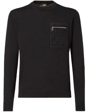 Fendi Maglia Girocollo - Nero