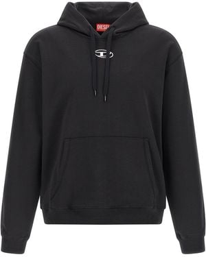 DIESEL 'S-Norm-Hood-Iod' Sweatshirt - Black