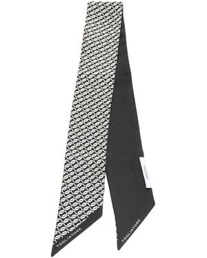 Tagliatore Silk Scarf Scarves And Foulards - White