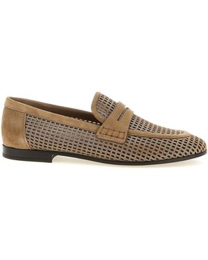 Brunello Cucinelli 'sparkling Net' Loafers - Brown