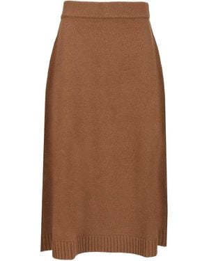 Weekend by Maxmara "ool Yarn Skirt Knitwear Brown