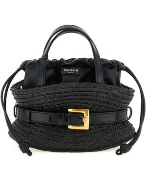 Balmain Shuffle Mini Hand Bags - Black