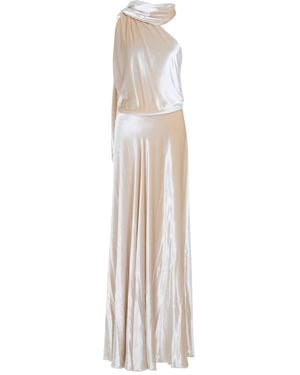 Alberta Ferretti Day Evening Nude & Neutrals - White