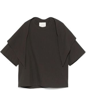 Studio Nicholson T Shirt Marrone-Uomo - Nero