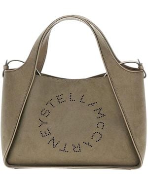 Stella McCartney Printed Logo Tote Bag - Brown
