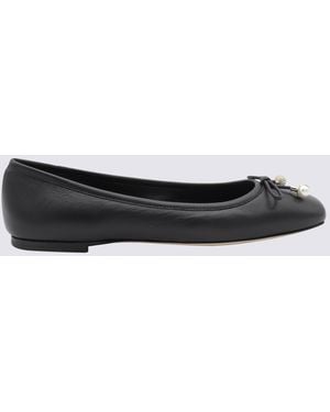 Jimmy Choo Leather Flats - Black