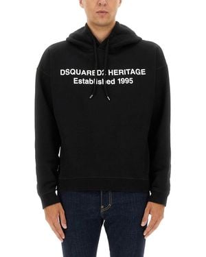 DSquared² Sweatshirt With Print - Black
