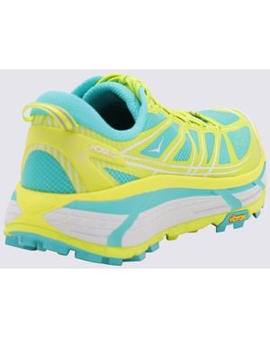 Hoka One One Trainers Citrus/Electric Aqua - Yellow