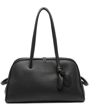 Jacquemus Leather Tote Bags - Black