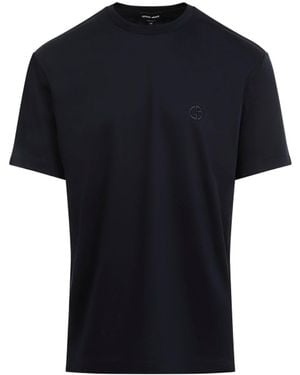 Giorgio Armani T-shirts Blue - Black