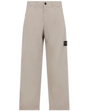 Stone Island Regular & Straight Leg Nude & Neutrals - Grey