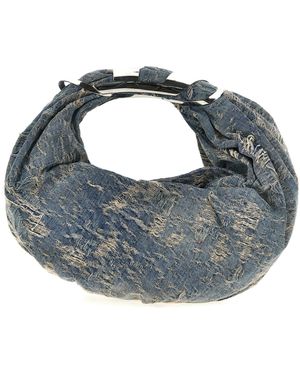 DIESEL Grab-D Hobo S Borse A Mano Blu-Donna - Grigio
