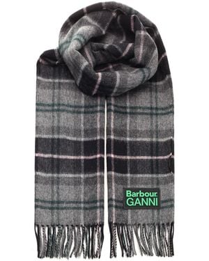 BARBOUR X GANNI Scarf I Scarves And Foulards Grey