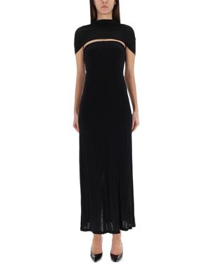 Helmut Lang Long Sash Dress - Black