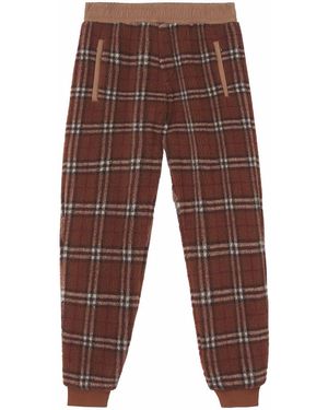 Burberry Trousers Marrone-Uomo