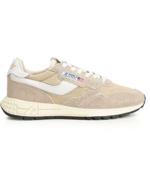 Autry Reelwind Low Nc08 Nylon/Crack Wh/Wht Pep Trainers - White