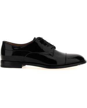 Gucci Patent Leather Lace-Up Shoes - Black