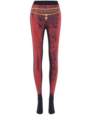 Marine Serre Pants - Red