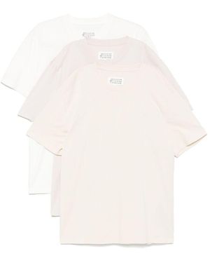Maison Margiela T Shirt Cotone-Uomo - Bianco