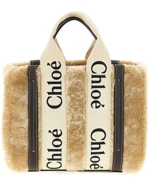 Chloé Woody Borse A Mano-Donna - Metallizzato