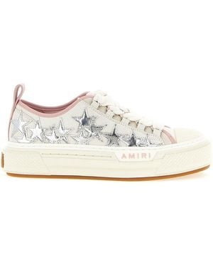 Amiri 'Metallic Stars Court Low' Sneakers - White