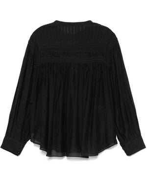 Isabel Marant Cotton Blend Plalia Blouse - Black