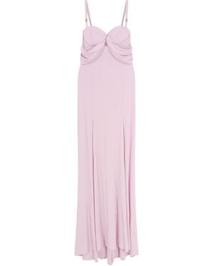 Elisabetta Franchi Carpet Stretch Viscose Long Dress - Pink
