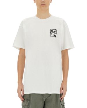 Obey "Eyes Icon 2" T-Shirt-Uomo - Bianco