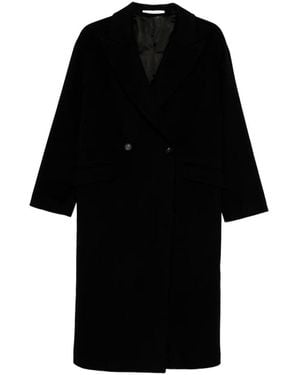 Tagliatore Linden Double-Breasted Wool Coat - Black