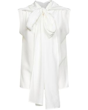 P.A.R.O.S.H. Silk Top - White