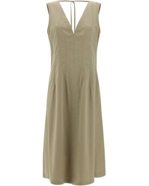 Bottega Veneta Sleeveless Maxi Dress - Natural