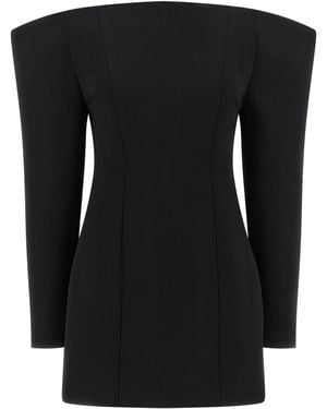 Stella McCartney Off-The-Shoulder Dress Abiti Nero-Donna