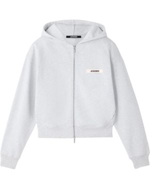 Jacquemus Le Hoodie Gros Grain - White