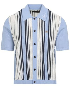 Amiri Script Stripe Viscose-Uomo - Blu