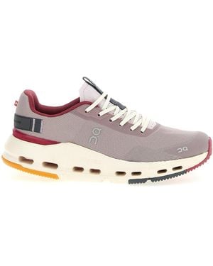 On Shoes Cloudnova Form 2 Sneakers Rosa-Dna - Bianco