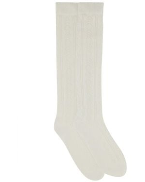 Valentino Garavani Long Socks-Uomo - Bianco