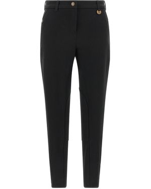 Burberry Anne Pantaloni Nero-Donna