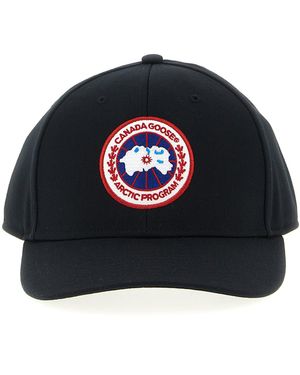 Canada Goose Logo Embroidery Cap Cappelli Nero-Uomo