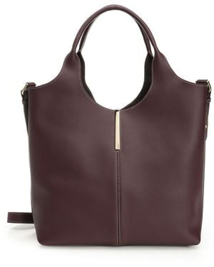 Tod's Ebr Due Manici Piccola Handbags - Purple