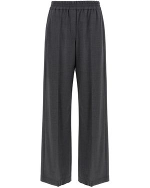 Brunello Cucinelli Wool Trousers - Grey
