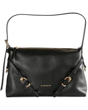 Givenchy Voyou Mini Leather Shoulder Bag - Black