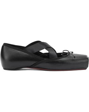 Christian Louboutin Cassiasticina Ballet Flats - Black