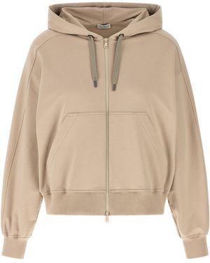 Brunello Cucinelli Solomei Ad Mcccxci Sweatshirt Beige - Natural