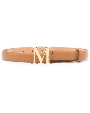 Max Mara Belts Leather - Natural